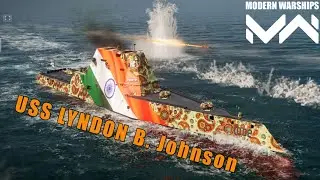 Modern Warships: Uss Lyndon B. Johnson Destroyer In Action Online Gameplay | Op Ship💀💀