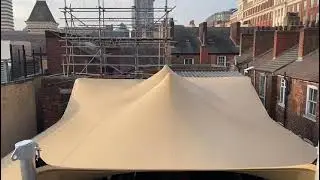 Custom-fit Stretch Tent for Paris Rooftop Bar #rooftopbar #tentstyle #tents