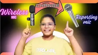 Wireless mic ko reporting mic mai kaise change kare 🎤