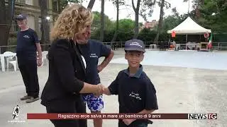 Ragazzino eroe salva in mare un bambino di 9 anni