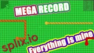 SPLIX.IO - NEW RECORD HIGH - SCORE 198,000K POINTS WITHOUT MODS, HACKS, CHEATS YOUTUBE RECORD!