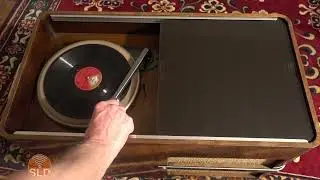 Schellackplatte Nr7 abgespielt mit Telefunken Sessel-Phono-Super 3976WKS