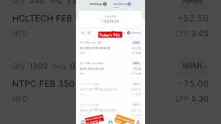 20 February 2025 Day 15 #stockoptions &#niftyindex #optionbuying loss booked 3k😥 #trader