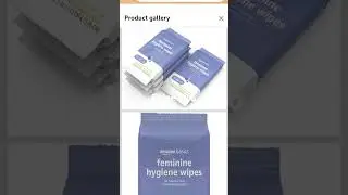 Amazon Basics Feminine Hygiene Wipes, Alcohol Free, pH Balanced, Gynecologist Tested, Fresh Scent,
