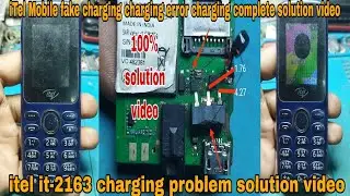 itel it-2163 fake charging charging error complete charging problem solution video #vikastech
