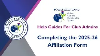 2025-2026 Annual Affiliation Form walk through