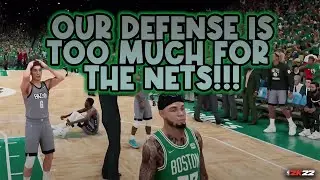NBA 2K22 NEXT GEN - OUR DEFENSE IS TOO MUCH FOR THE NETS!!! - ROUND 2/GAME 2 - MyCAREER EPISODE #43