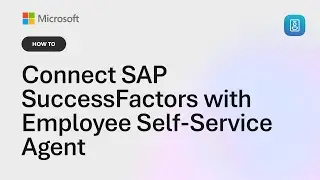 Как подключить SAP SuccessFactors к агенту самообслуживания сотрудников в Microsoft Copilot Studio