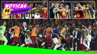 Istanbul derby descends into chaos as three players are sent off after mass brawl