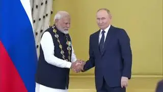 PM Modi Receives Russia's Highest Civilian Honour | Order of St. Andrew the Apostle
