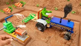 diy tractor modern plough machine science project @MinMinTractor