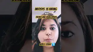 🕵️Hiring 1+ year of✅experience Frontend ✨developers ⤵️ #infosys #bangalore #job #jobmarket #update