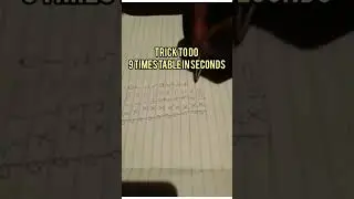 new trick to do 9times table in seconds #problemsolving #canyouanswer #solveitquickly #puzzle #quiz