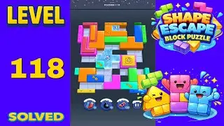 Shape Escape Block Puzzle Level 118 - SOLUTION