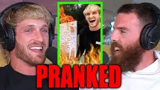 Logan Paul Burned His Best Friends Painting! (PRANK)