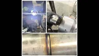 Orbital welding with AMI M79 weld head on SS piping Call us for training, rentals and demonstrations