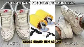 This AMAZON shoe cleaner is GENIUS! Teletrogy Machine Wash Bag Review 👟