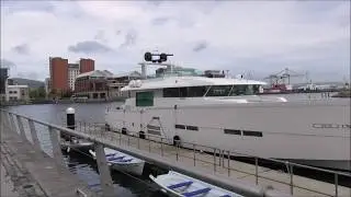 Delta 88 Powerboat STINA KAJSA Built in Estonia Triple 1350 bhp IPS engines 40 knots Belfast Marina