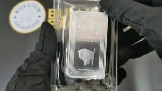 5 oz MintID Buffalo Silver Bar  999+ Fine NFC Scan Authentication at Bullion Exchanges