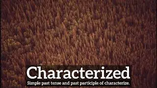 How Does Characterized Look? | What is Characterized? | How to Say Characterized in English?