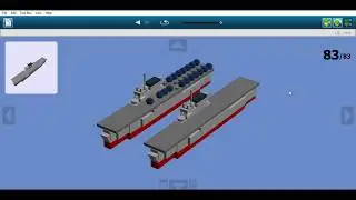 Mini Lego USS Enterprise CV-6 - [Video instructions]