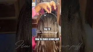 How to make crown puff | how to create lines in hairstyles | 100 days of 100 hairstyles