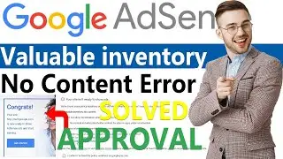 Google AdSense Error Solved (Live Proop) Valuable inventory: no content adsense approval