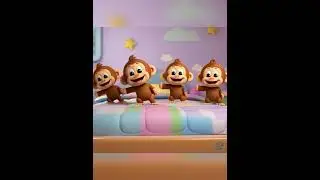 🐵 Jumping Monkeys Fun! | Five Little Monkeys Short | AdventureTunes