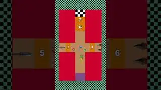 Intense Square Race Battles to the Finish Line