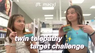 twin telepathy target challenge | feat. macy
