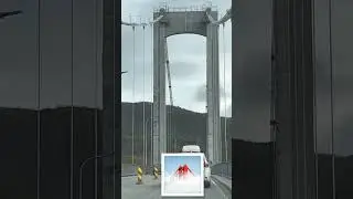 Crossing the Tjeldsundbrua #bridge #tjeldsund #ytshorts #shorts #fyp #viral
