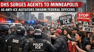 DHS SURGES agents to Minneapolis as anti-ICE agitators SWARM federal officers
