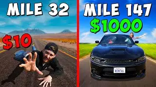 Who can Travel the Farthest?! *$10 vs $1000 BUDGET BATTLE*