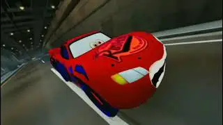 video Epic Escape Lightning McQueen vs Car Crab  Eater. In BeamNg.Drive