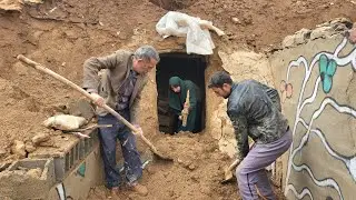 Amazing restoration of the mud cave: when nature and will join together
