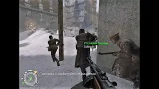 Call of Duty 2 Downtown Assault - Mission 5 - snimagames.