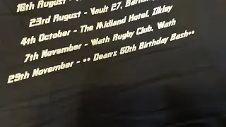 Shades of Quo @ Dean&rsquo;s 50th Birthday Bash - Old School House, Barnsley 29.11.25 - 1st Set