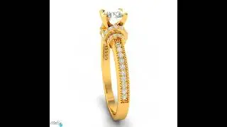 Solitaire Tiffany Pave Setting Engagement Ring #cad #course #ring #beginners #dideonofficial #vimeo