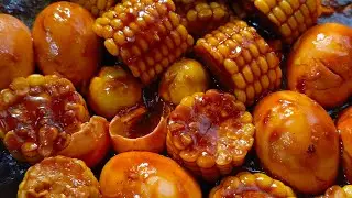 LET'S COOK BUTTERED GARLIC EGG CORN | SIMPLE RECIPE | ADELFA ARGAL MIX TV