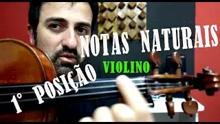 NOTAS DO VIOLINO - TODAS AS NOTAS NATURAIS NA 1° POSIÇÃO