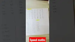 😱 Complete Maths Table || Square || Cube #shorts #table #cube #square