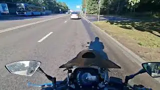 Мото история / дед отключился за рулём 