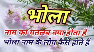 What is the meaning of the name Bhola | What is the zodiac sign of the name Bhola | What is the m...