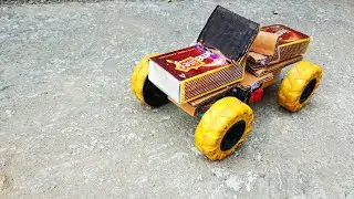 How to make jeep using cardboard and matchbox 