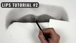 Drawing Hyperrealistic Lips - Real-Tme Tutorial #2