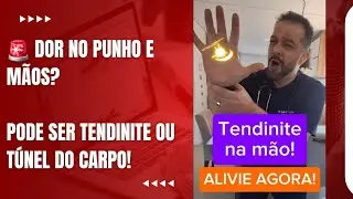 🚨 Dor no punho e m&atilde;os? Pode ser TENDINITE ou T&Uacute;NEL DO CARPO!