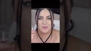 CHUBBY GIRL IS SMOKING CIGARETTES