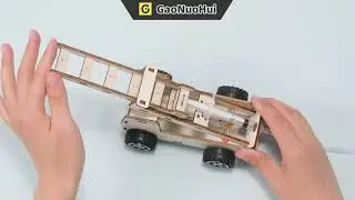 Hydraulic Fire Protection Aerial Ladder Truck Model DIY Scientific Experiment Steam Technology