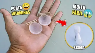 😱 VEJA COMO É FÁCIL | PORTA VITAMINAS FEITO COM BOLINHA DE REXONA