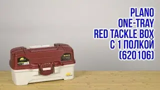 Распаковка Plano One-Tray Red Tackle Box с 1 полкой 620106